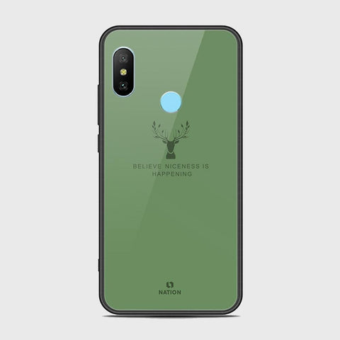 Xiaomi Redmi Note 6 Cover - Nice Series - HQ Ultra Shine Premium Infinity Glass Soft Silicon Borders Case