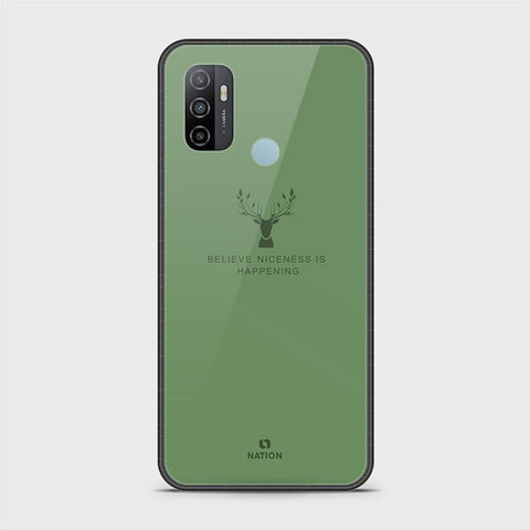 Oppo A53s Cover - Nice Series - D9 - HQ Ultra Shine Premium Infinity Glass Soft Silicon Borders Case ( Fast Delivery )