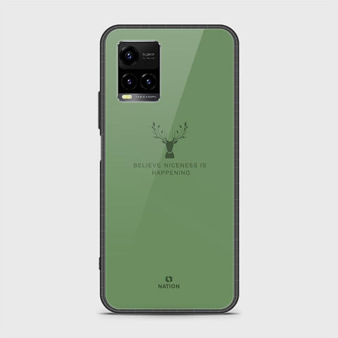 Vivo Y33s Cover - Nice Series - D320  - HQ Ultra Shine Premium Infinity Glass Soft Silicon Borders Case g31 ( Fast Delivery )