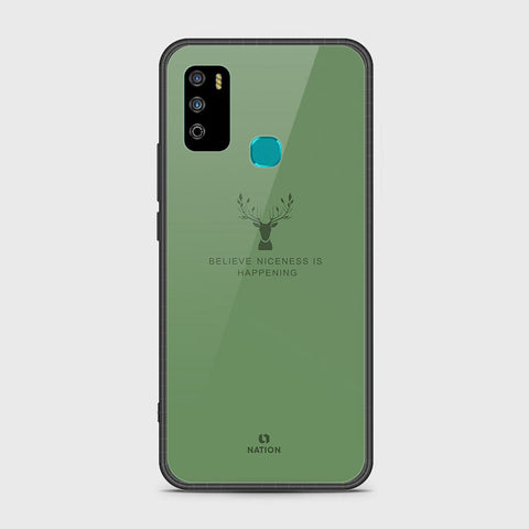Infinix Hot 9 Play Cover- Nice Series - ( D5 ) HQ Ultra Shine Premium Infinity Glass Soft Silicon Borders Case ( Fast Delivery )
