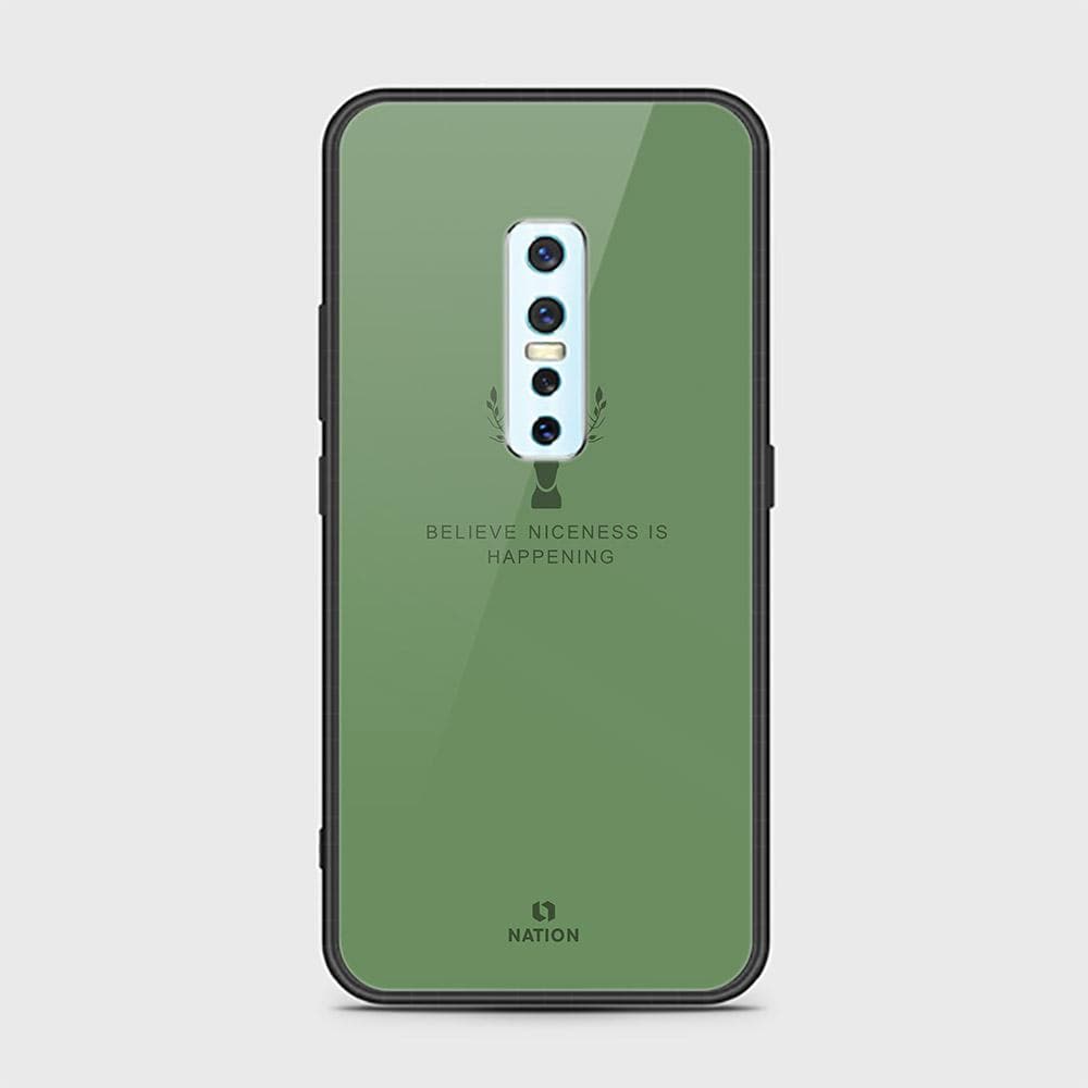 Vivo V17 Pro Cover - Nice Series - D2 - HQ Ultra Shine Premium Infinity Glass Soft Silicon Borders Case ( Fast Delivery )