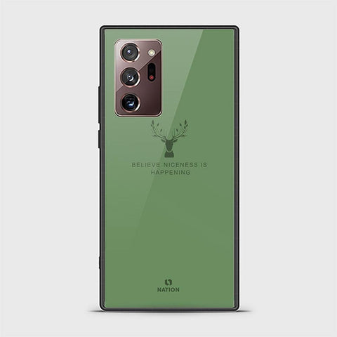 Samsung Galaxy Note 20 Ultra Cover - Nice Series - D32 - HQ Ultra Shine Premium Infinity Glass Soft Silicon Borders Case ( Fast Delivery )