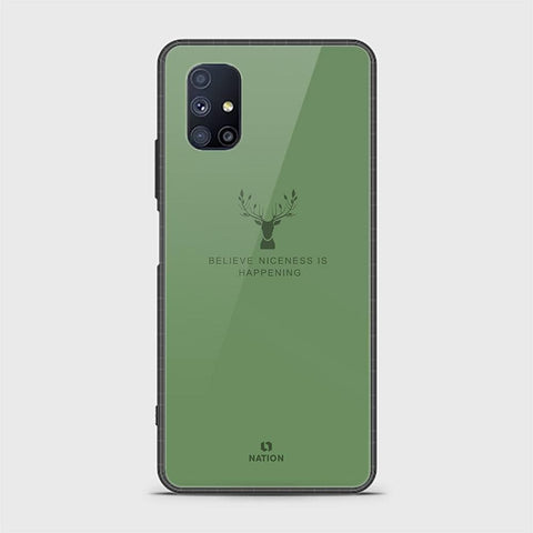 Samsung Galaxy M51 Cover - Nice Series - D299 - HQ Ultra Shine Premium Infinity Glass Soft Silicon Borders Case g31 ( Fast Delivery )
