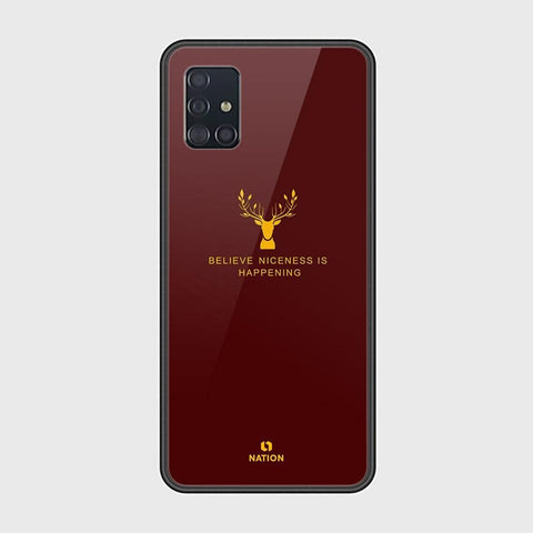 Samsung Galaxy A51 Cover - Design 34 - HQ Ultra Shine Premium Infinity Glass Soft Silicon Borders Case ( Fast Delivery )