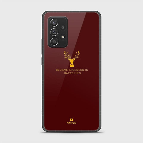 Samsung Galaxy A52s 5G Cover - Nice Series - D349 - HQ Ultra Shine Premium Infinity Glass Soft Silicon Borders Case ( Fast Delivery )