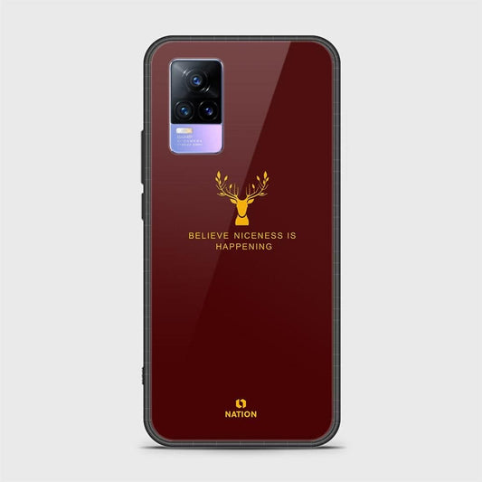 Vivo V21e Cover - Nice Series - D36 - HQ Ultra Shine Premium Infinity Glass Soft Silicon Borders Case ( Fast Delivery )