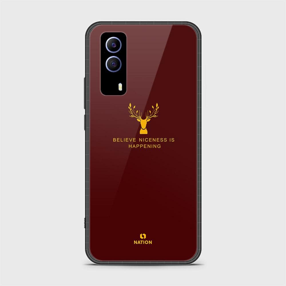 Vivo Y31 Cover - Nice Series - D21 - HQ Ultra Shine Premium Infinity Glass Soft Silicon Borders Case ( Fast Delivery )
