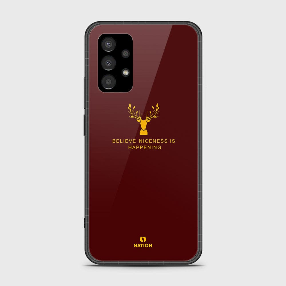 Samsung Galaxy A73 5G Cover- Nice Series - D421 - HQ Ultra Shine Premium Infinity Glass Soft Silicon Borders Case ( Fast delivery )