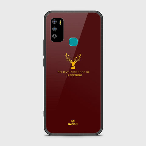 Infinix Hot 9 Play Cover- Nice Series - ( D5 ) HQ Ultra Shine Premium Infinity Glass Soft Silicon Borders Case ( Fast Delivery )