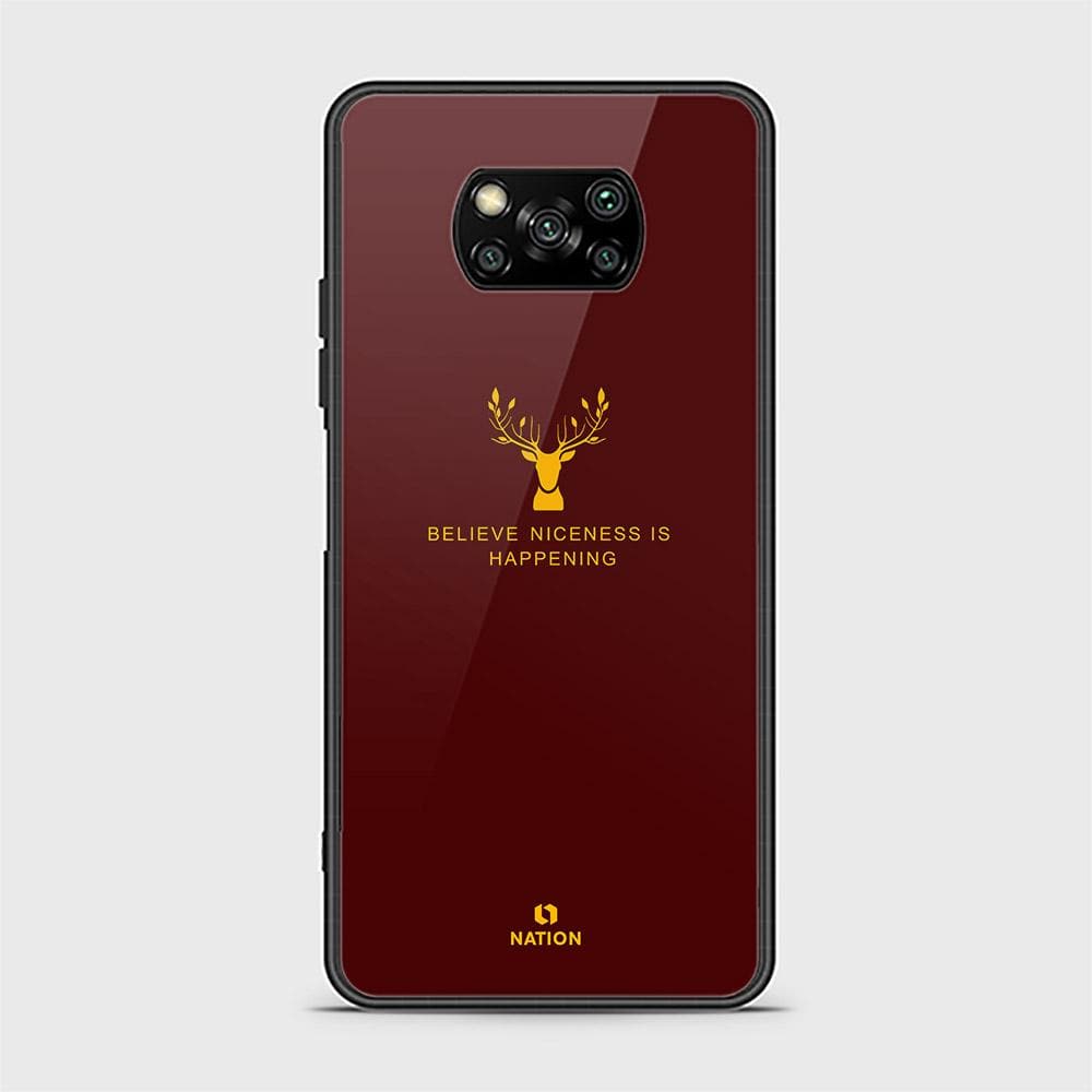 Xiaomi Poco X3 Pro Cover - Nice Series - D50 - HQ Ultra Shine Premium Infinity Glass Soft Silicon Borders Case ( Fast Delivery )