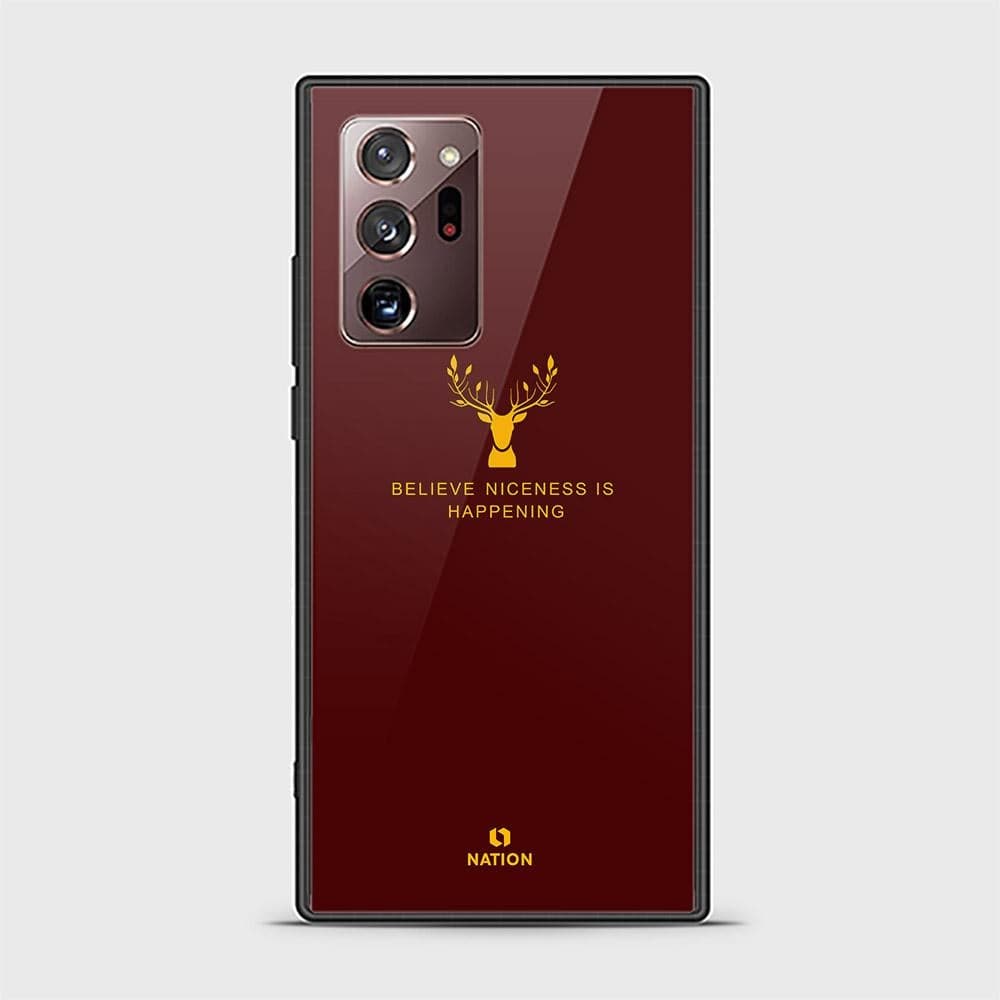 Samsung Galaxy Note 20 Ultra Cover - Nice Series - D403 - HQ Ultra Shine Premium Infinity Glass Soft Silicon Borders Case ( Fast Delivery )