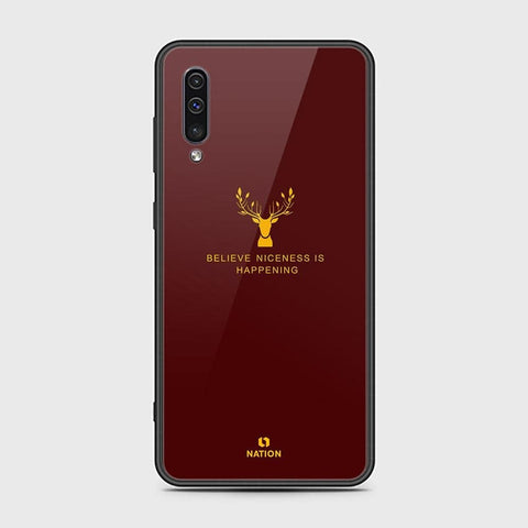 Samsung Galaxy A50s Cover - Nice Series - D17 - HQ Ultra Shine Premium Infinity Glass Soft Silicon Borders Case ( Fast Delivery )