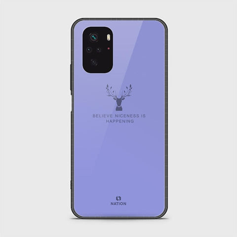 Xiaomi Redmi Note 10S Cover - Nice Series - D302 - HQ Ultra Shine Premium Infinity Glass Soft Silicon Borders Case ( Fast Delivery )
