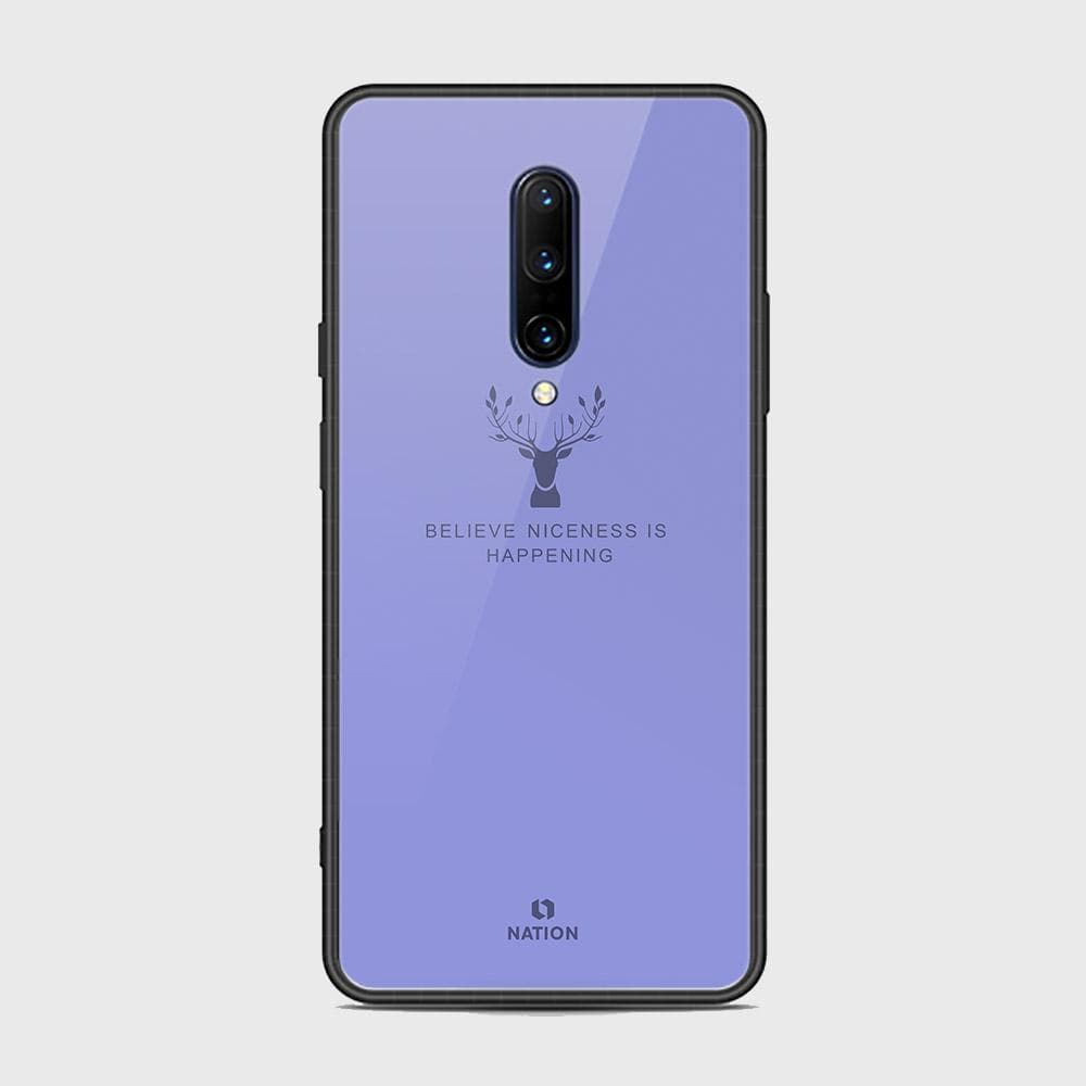OnePlus 7 Pro Cover - Nice Series - D35 - HQ Ultra Shine Premium Infinity Glass Soft Silicon Borders Case ( Fast Delivery )