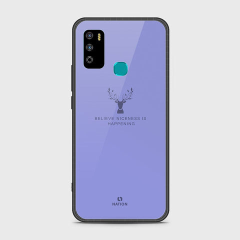 Infinix Hot 9 Play Cover- Nice Series - ( D5 ) HQ Ultra Shine Premium Infinity Glass Soft Silicon Borders Case ( Fast Delivery )