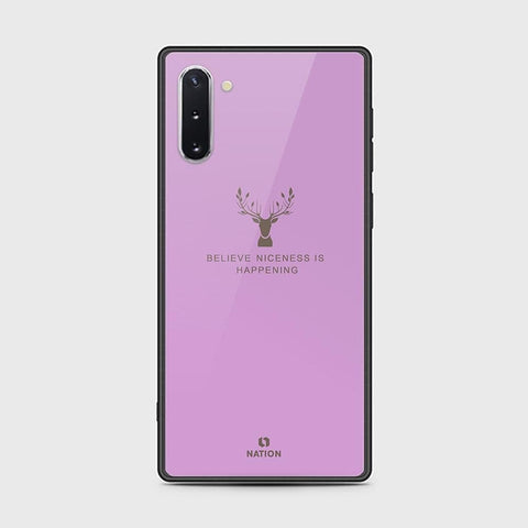 Samsung Galaxy Note 10 Cover - Nice Series - HQ Ultra Shine Premium Infinity Glass Soft Silicon Borders Case (Fast Delivery)