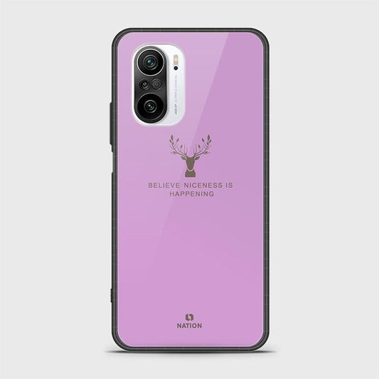 Xiaomi Poco F3 Cover - Nice Series - HQ Ultra Shine Premium Infinity Glass Soft Silicon Borders Case (Fast Delivery)