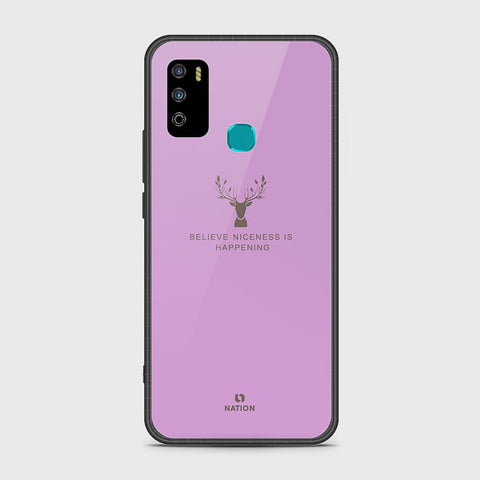 Infinix Hot 9 Play Cover- Nice Series - ( D5 ) HQ Ultra Shine Premium Infinity Glass Soft Silicon Borders Case ( Fast Delivery )