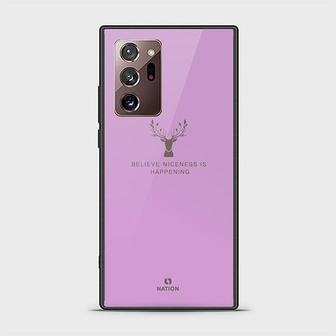 Samsung Galaxy Note 20 Ultra Cover - Nice Series - D32 - HQ Ultra Shine Premium Infinity Glass Soft Silicon Borders Case ( Fast Delivery )