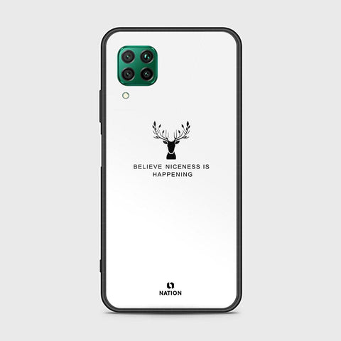Huawei Nova 7i Cover - Nice Series - D16 - HQ Ultra Shine Premium Infinity Glass Soft Silicon Borders Case ( Fast Delivery )