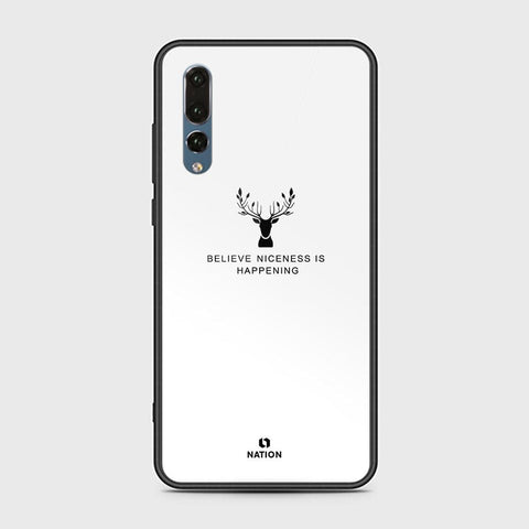 Huawei P20 Pro Cover - Nice Series - D8 - HQ Ultra Shine Premium Infinity Glass Soft Silicon Borders Case ( Fast Delivery )