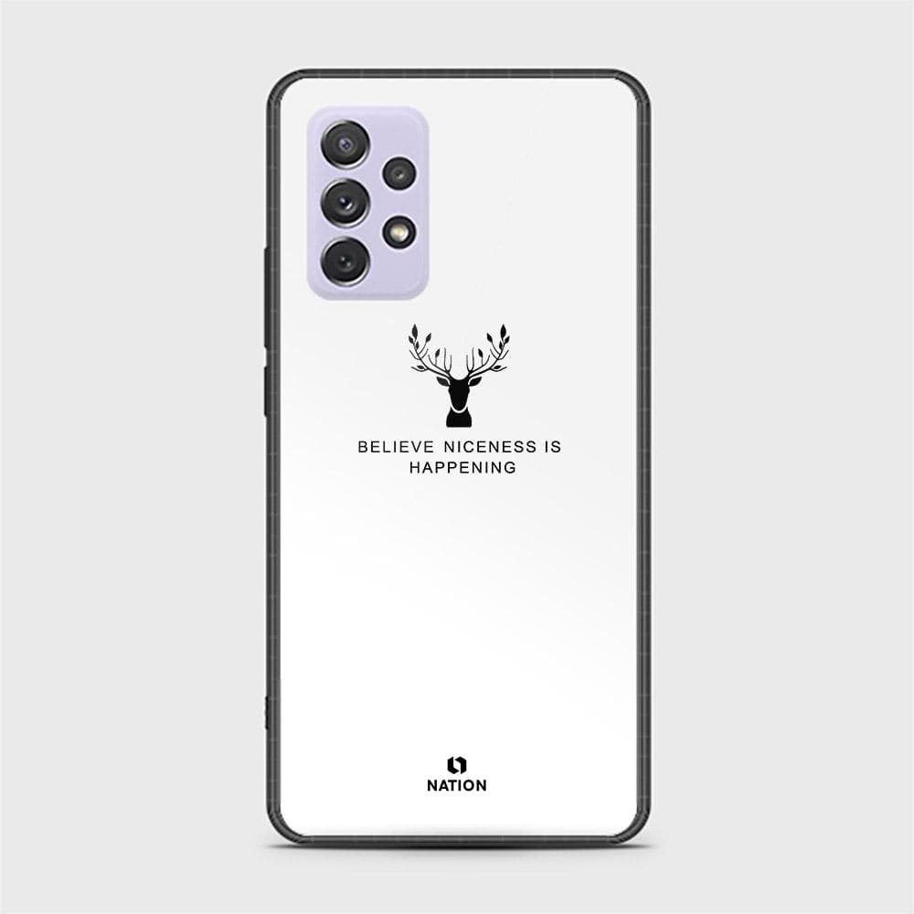 Samsung Galaxy A72 Cover - Nice Series - HQ Ultra Shine Premium Infinity Glass Soft Silicon Borders Case (Fast Delivery)