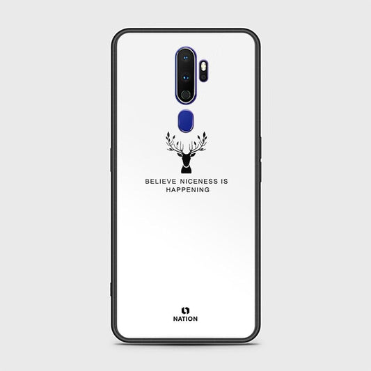 Oppo A9 2020 Cover - Nice Series -D292- HQ Ultra Shine Premium Infinity Glass Soft Silicon Borders Case ( Fast Delivery )