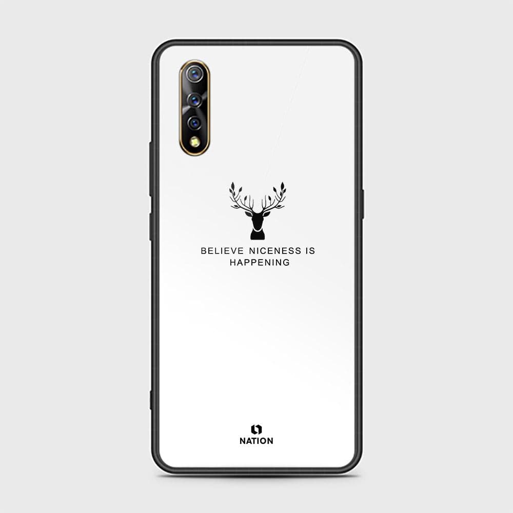 Vivo S1 Cover - Nice Series - D23 - HQ Ultra Shine Premium Infinity Glass Soft Silicon Borders Case ( Fast Delivery )