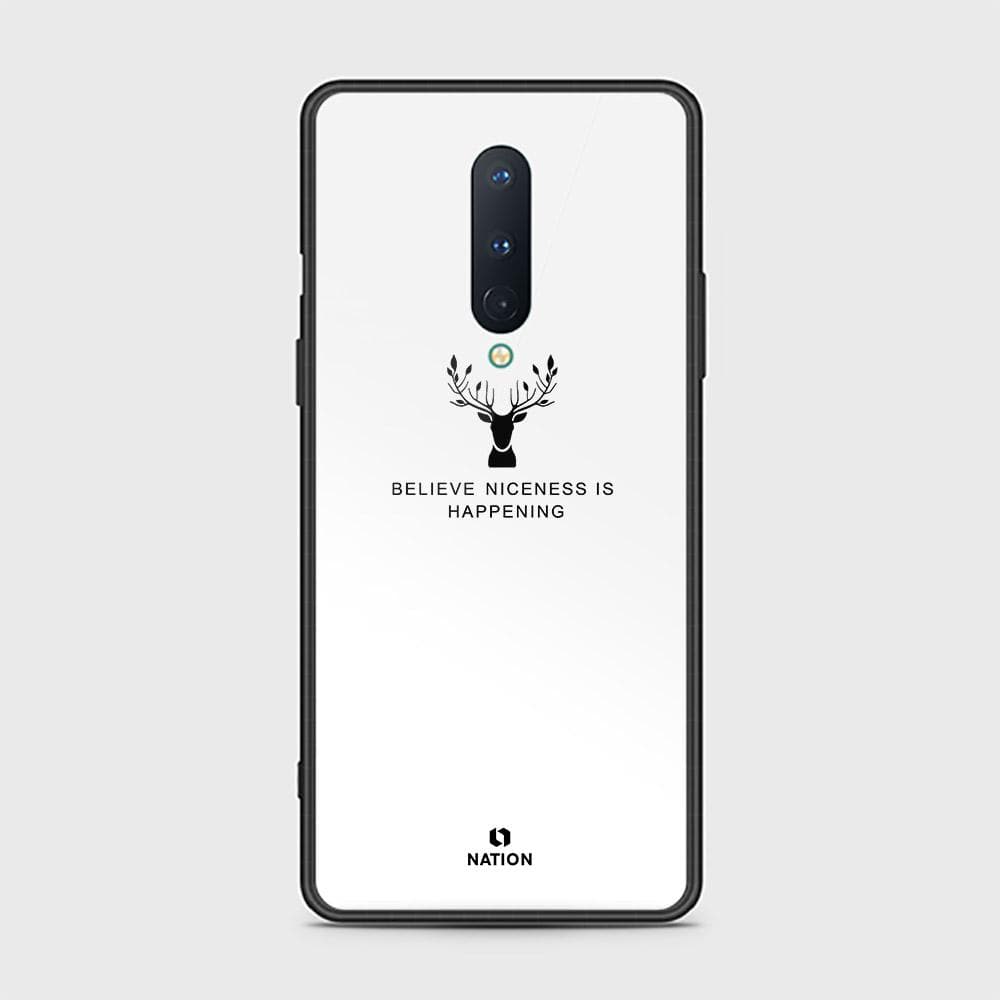 OnePlus 8 4G Cover - Nice Series - D46 - HQ Ultra Shine Premium Infinity Glass Soft Silicon Borders Case ( Fast Delivery )