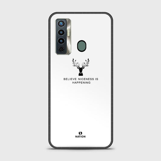 Tecno Camon 17 Cover - Nice Series - D50 - HQ Ultra Shine Premium Infinity Glass Soft Silicon Borders Case ( Fast Delivery )