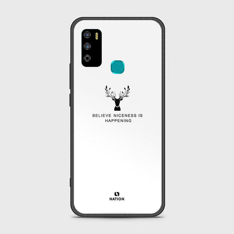 Infinix Hot 9 Play Cover- Nice Series - ( D5 ) HQ Ultra Shine Premium Infinity Glass Soft Silicon Borders Case ( Fast Delivery )