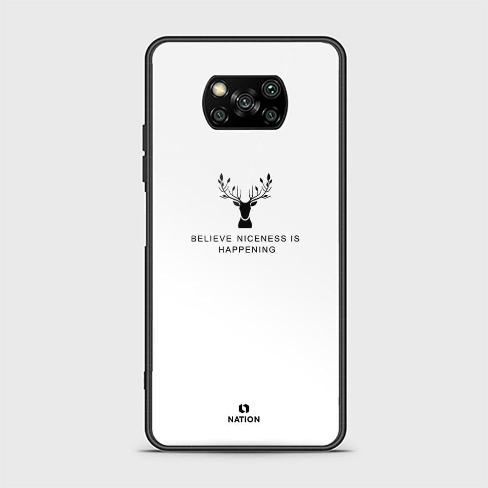 Xiaomi Poco X3 Pro Cover - Nice Series - D21 - HQ Ultra Shine Premium Infinity Glass Soft Silicon Borders Case ( Fast Delivery )