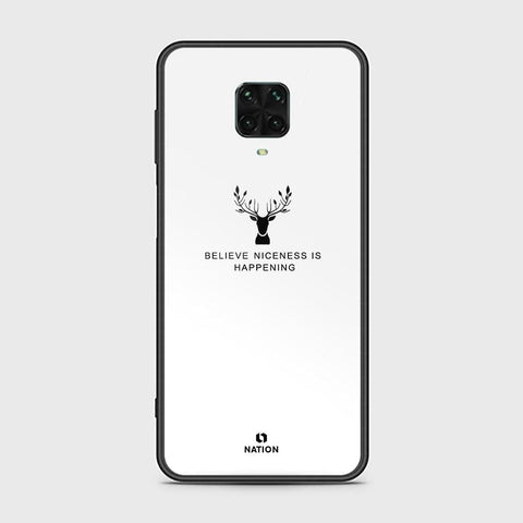 Xiaomi Redmi Note 9S Cover - Nice Series - D298 - HQ Ultra Shine Premium Infinity Glass Soft Silicon Borders Case ( Fast Delivery )