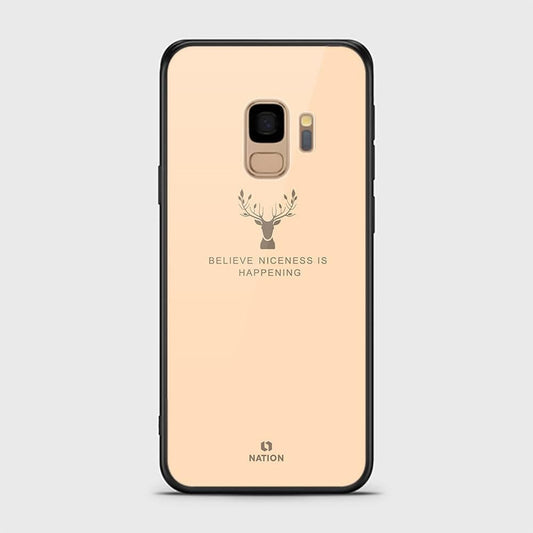 Samsung Galaxy S9 Cover - Nice Series - HQ Ultra Shine Premium Infinity Glass Soft Silicon Borders Case (Fast Delivery)