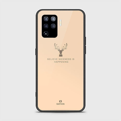 Oppo A94 Cover - Nice Series - ( D11 ) HQ Ultra Shine Premium Infinity Glass Soft Silicon Borders Case ( Fast Delivery )