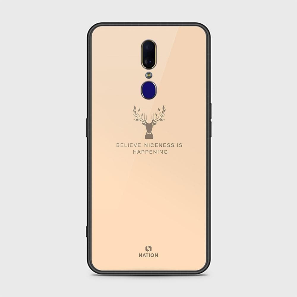Oppo A9 / A9x Cover - Nice Series - D332 - HQ Ultra Shine Premium Infinity Glass Soft Silicon Borders Case ( Fast Delivery )