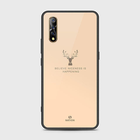 Vivo S1 Cover - Nice Series - D37 - HQ Ultra Shine Premium Infinity Glass Soft Silicon Borders Case ( Fast Delivery )