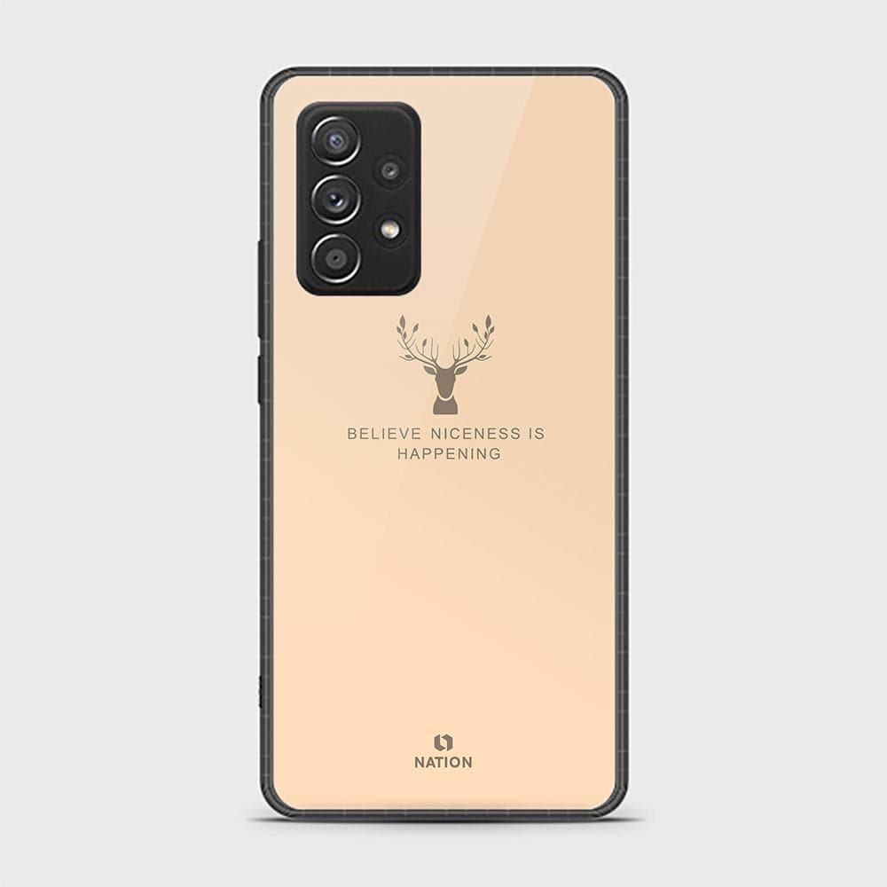Samsung Galaxy A52s 5G Cover - Nice Series -D303 - HQ Ultra Shine Premium Infinity Glass Soft Silicon Borders Case ( Fast Delivery)