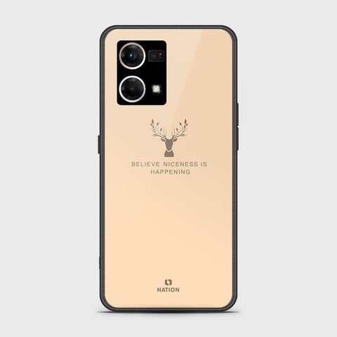 Oppo F21 Pro 4G Cover - Nice Series - D13 - HQ Ultra Shine Premium Infinity Glass Soft Silicon Borders Case ( Fast Delivery )