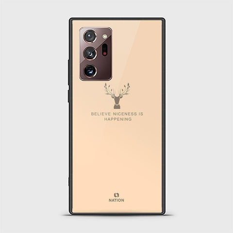 Samsung Galaxy Note 20 Ultra Cover - Nice Series - D32 - HQ Ultra Shine Premium Infinity Glass Soft Silicon Borders Case ( Fast Delivery )