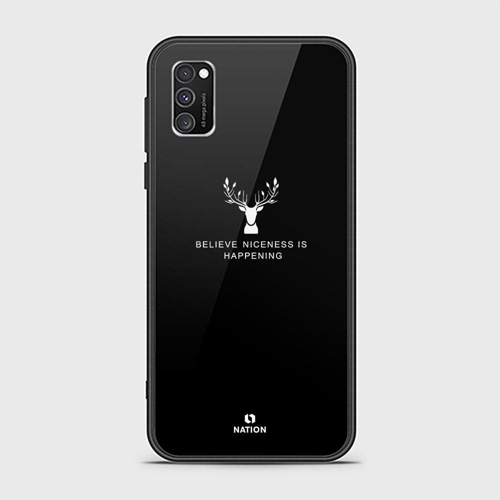 Samsung Galaxy A02s Cover - Nice Series - D48 - HQ Ultra Shine Premium Infinity Glass Soft Silicon Borders Case ( Fast Delivery )