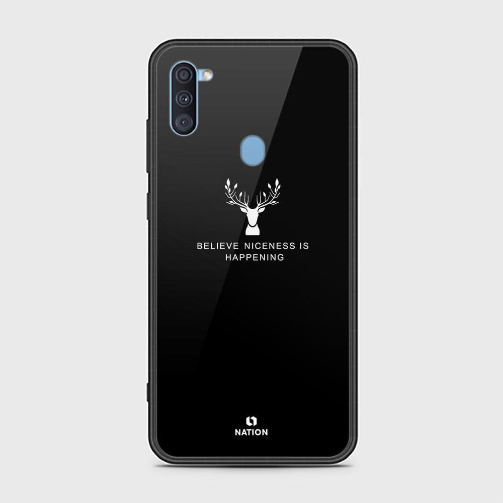 Samsung Galaxy M11 Cover - Nice Series - D35 - HQ Ultra Shine Premium Infinity Glass Soft Silicon Borders Case ( Fast Delivery )