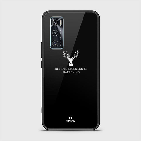 Vivo V20 SE Cover - Nice Series - D44 - HQ Ultra Shine Premium Infinity Glass Soft Silicon Borders Case ( Fast Delivery )