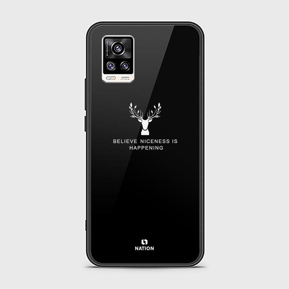 Vivo V20 Cover - Nice Series - D12 - HQ Ultra Shine Premium Infinity Glass Soft Silicon Borders Case ( Fast Delivery )