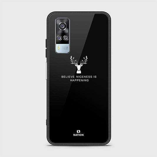 Vivo Y31 Cover - Nice Series - D280 - HQ Ultra Shine Premium Infinity Glass Soft Silicon Borders Case ( Fast Delivery )