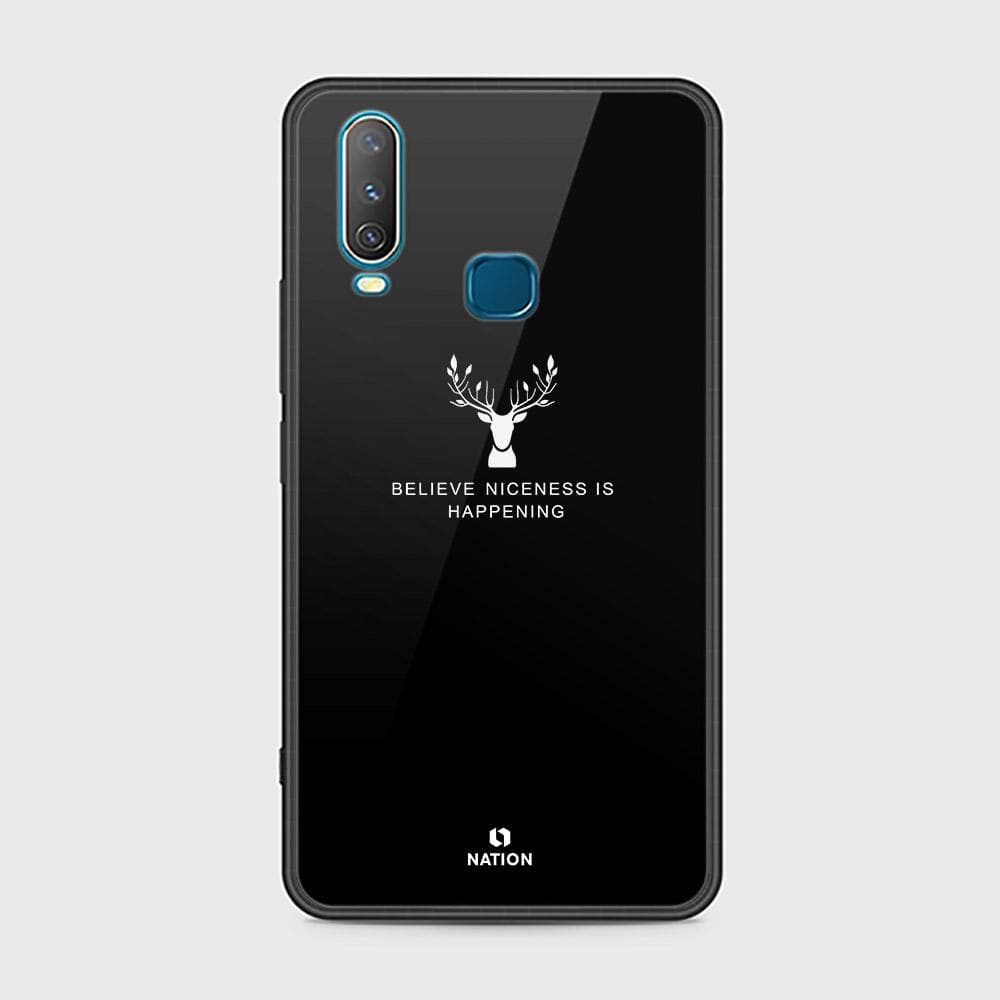 Vivo Y17 Cover - Nice Series - D52 - HQ Ultra Shine Premium Infinity Glass Soft Silicon Borders Case ( Fast Delivery )