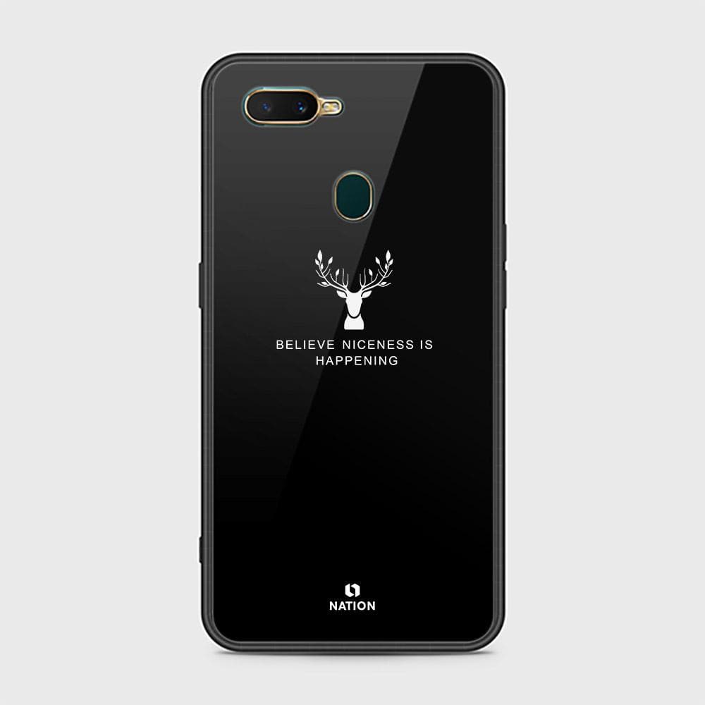 Oppo A12 Cover - Nice Series - D281 - HQ Ultra Shine Premium Infinity Glass Soft Silicon Borders Case ( Fast Delivery )
