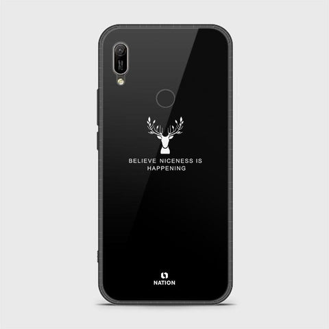 Huawei Y6 2019 / Y6 Prime 2019 Cover - Nice Series - D39 - HQ Ultra Shine Premium Infinity Glass Soft Silicon Borders Case ( Fast delivery )