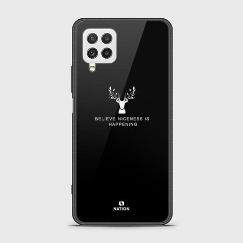 Samsung Galaxy A22 Cover - Nice Series - D34 - HQ Ultra Shine Premium Infinity Glass Soft Silicon Borders Case ( Fast Delivery )