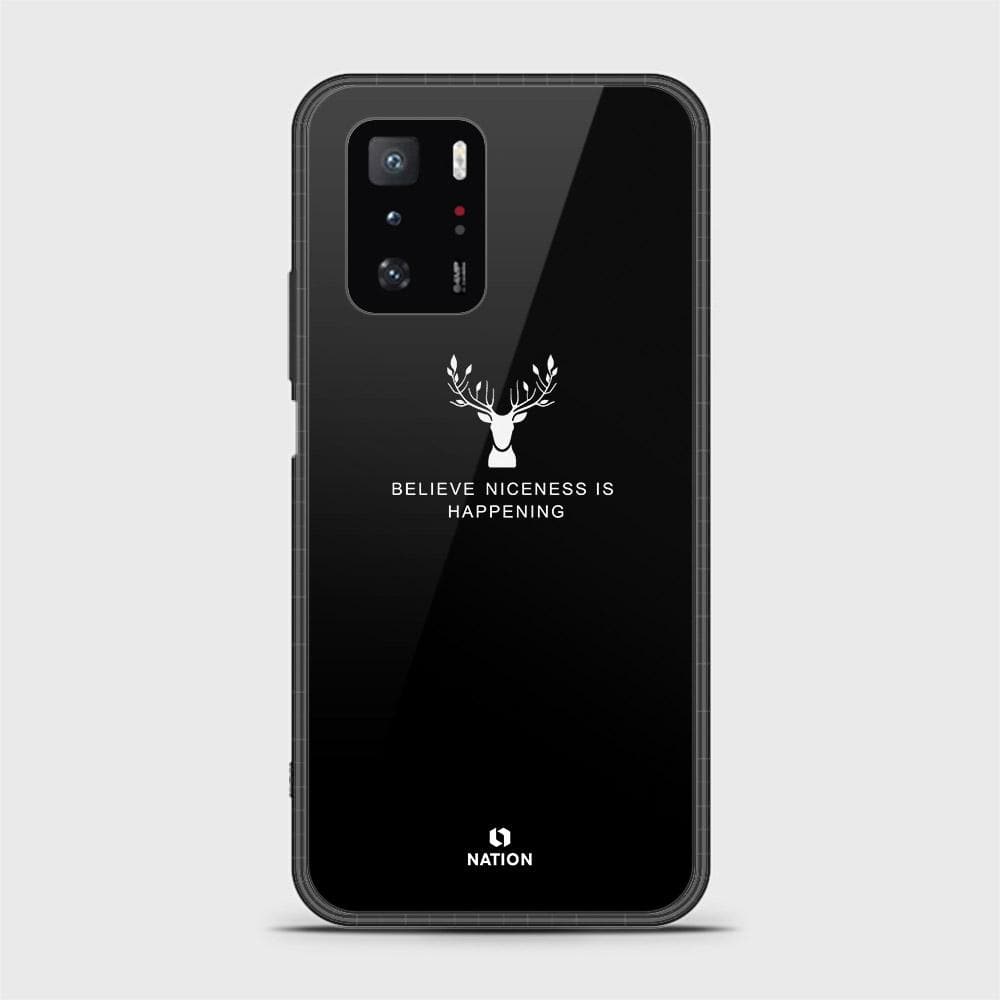Xiaomi Poco X3 GT Cover - Nice Series - D2 - HQ Ultra Shine Premium Infinity Glass Soft Silicon Borders Case ( Fast Delivery )